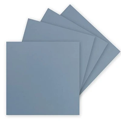Abbildung von FarbenFroh by GUSTAV NEUSER 50 Einzel Karten Quadratisch 15 x cm in Graublau (Blau) 240 g/m² blanko Bastel Karten, Postkarten, Bastelkarton Ton Papier Qualität