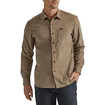 Abbildung von Lee Herren Extreme Motion Allzweck Arbeitshemd, langärmelig Hemd mit Button Down Kragen, Coventry Cord, XX Large