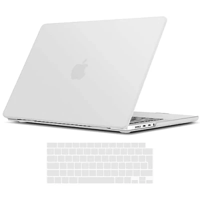 Abbildung von TECOOL Hülle für neuen MacBook Pro 16 Zoll 2021 2024 mit M4 M3 M2 M1 Pro/Max (A3403 A3186 A2991 A2780 A2485), Ultradünne Schutzhülle Hartschale Case u. EU Tastaturschutz, Frost