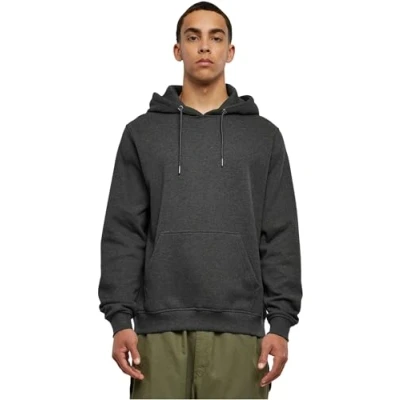 Abbildung von Urban Classics Basic Terry Kapuzenpullover, Herren, Größe: XL, Charcoal