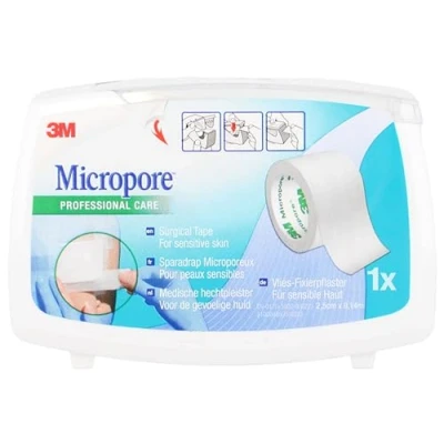 Abbildung von 3M Micropore Professional Care Mikroporöses Pflaster 2,5 cm x 9,14 m