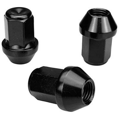 Abbildung von 20 Radmuttern Rad Muttern SCHWARZ M12x1,5 Schaftlänge: 34mm Kegel 60 Kegelbund SW19