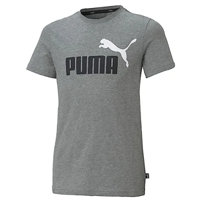 Abbildung von Puma LOGO TEE Unisex Tshirt print für Kinder, Größe: 104, Hellgrau