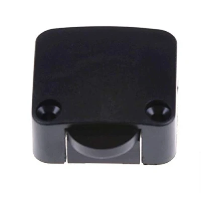 Abbildung von Einbau Barschalter Braun, Schnappschalter, LED (Niedervolt), 230V (Hochvolt) Ein/Aus, Truhenschalter, Türschalter, Schrankschalter (Schwarz)
