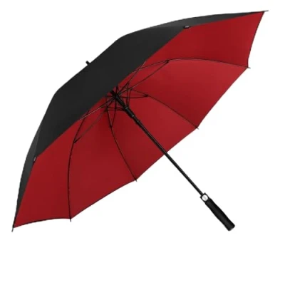 Abbildung von ZOMAKE Regenschirm Groß Sturmfest XL,Großer Golf Stabil,Grosser GolfSchirm für Herren Damen 2 Personen(Schwarz/Rot NEW)