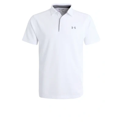 Abbildung von Under Armour Tech Polo Herren Weiß, Grau, Größe XL