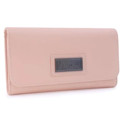 Abbildung von Catwalk Collection Handbags Geldbörse Damen Leder Portemonnaie Mittelgroß 14 Kartenfächer und Münzfach RFID Blocker Gemma Rosa