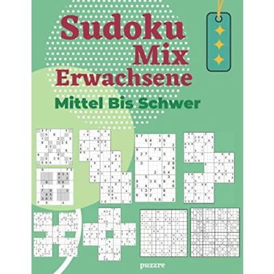Abbildung von Sudoku Mix Erwachsene Mittel Bis Schwer: Denksport Irregulär