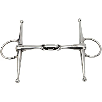 Abbildung von Horka Knebeltrense Doppelt Gebr. 18mm Edelstahl 14,5