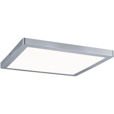Abbildung von Paulmann 70936 LED Panel Atria eckig incl. 1x20 Watt Deckenlampe Chrom matt Deckenleuchte Kunststoff Wohnzimmerlampe 4000 K