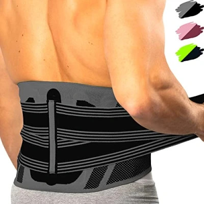Abbildung von Feel Recovery Rückenbandage für Herren &amp; Damen Rückenstützgürtel Arbeit Sport Unterstützung des unteren Rückens bei Ischias, Bandscheibenvorfall, Skoliose Rückenschmerzen