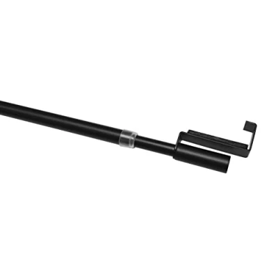 Abbildung von GARDINIA Spannvitrage, Vitragestange zum Spannen, Ausziehbar, Gardinenstange ohne Bohren und Schrauben, Ø 7/9 mm, Länge 40 60 cm, Metall, Schwarz Matt