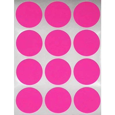 Abbildung von Sticker Neon Pink 38 mm Aufkleber Etiketten zur Farbcodierung Größe 3,8 cm Klebepunkte 180 Vorteilspack von Royal Green