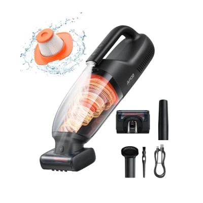 Abbildung von Baseus AP02 Handstaubsauger Kabellos, Autostaubsauger Tierhaare 160W Staubsauger mit LED Beleuchtung, 10000mAh Akku für Teppich Sofa Treppe Startseite Auto Zubehör
