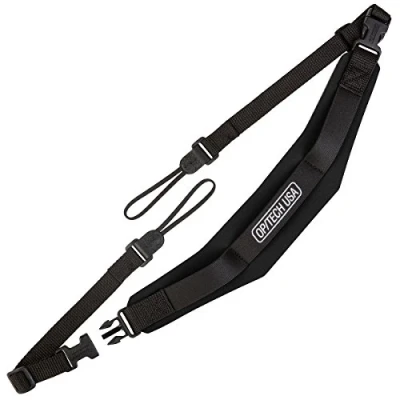 Abbildung von OP/TECH USA 1501372 Gurt Digitalkamera Neoprene Schwarz Gurte (Digitalkamera, Neoprene, Schwarz, 6,8 kg, 111,8 cm)