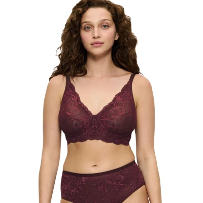 Abbildung von Triumph Charm Triangel BH, Damen, Größe: 70C, Deep burgundy