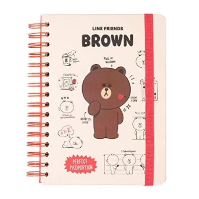 Abbildung von Grupo Erik Bullet Journal Dotted A5 Line Friends Hard Cover Notizblock Ringbuch Notizbuch Tagebuch für Erwachsene und Kinder