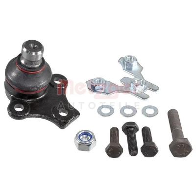 Abbildung von METZGER 57006818 Traggelenk Vorderachse rechts, links, unten mit Anbaumaterial KIT + 19 VOLKSWAGEN: Golf 3, 2, 3 Cabrio