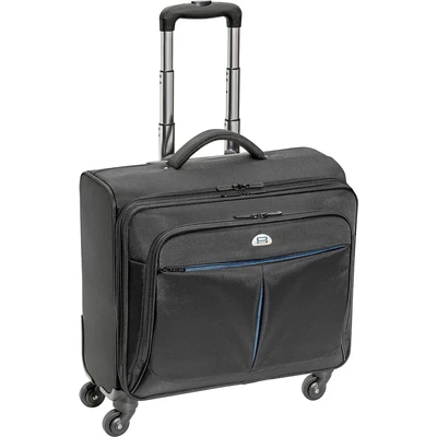 Abbildung von PEDEA Business Trolley Premium Plus Laptop Rollkoffer bis 17,3 Zoll (43,9 cm) mit Übernachtungsfach, schwarz