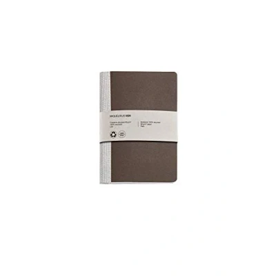 Abbildung von Miquelrius Recycling Notizbuch, Bindung mit Klammer und Stoffrücken, Größe 152 x 210 mm, 56 glatte Seiten 80 g/m², braunes Design
