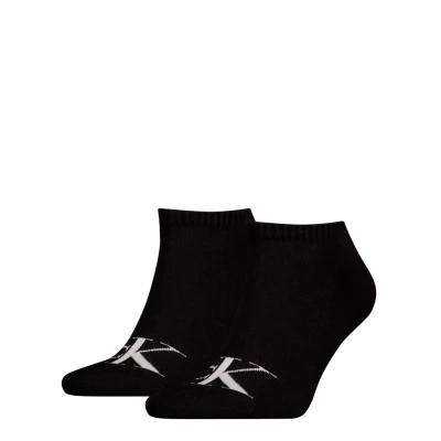 Abbildung von Calvin Klein Underwear MEN Sneaker Monogram Socken, Herren, Größe: 35 39, Black