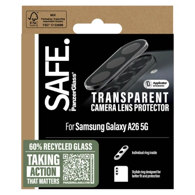 Abbildung von Samsung Galaxy A26 Panzerglas SAFE by PanzerGlass Camera Lens Protector Kameraprotektor für das Transparent