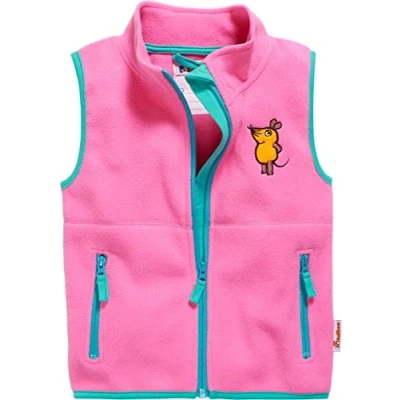 Abbildung von Playshoes Unisex Kinder Fleece Weste Outdoor Oberteil, pink Die Maus, 80