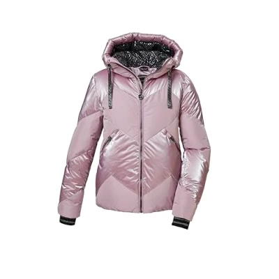 Abbildung von killtec Damen Skijacke/Funktionsjacke in Daunenoptik mit abzippbarem Schneefang KSW 100 WMN SKI QLTD JCKT, hell malve, 40, 42036 000