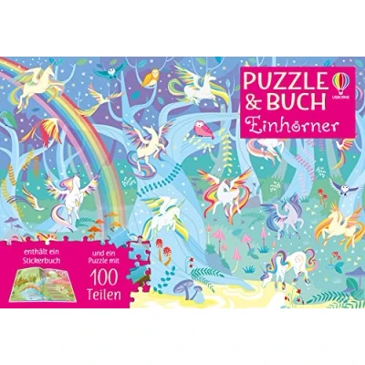 Abbildung von Puzzle &amp; Buch: Einhörner: mit 100 Teilen (Puzzle und Buch Reihe)