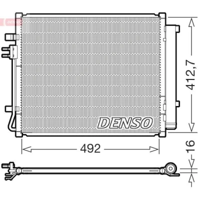 Abbildung von DENSO DCN43015 Klimakondensator 492mm
