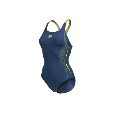 Abbildung von ARENA Damen Women&#039;s Pro Back Graphic One Piece Swimsuit, Grey Blue soft Green, 42 EU