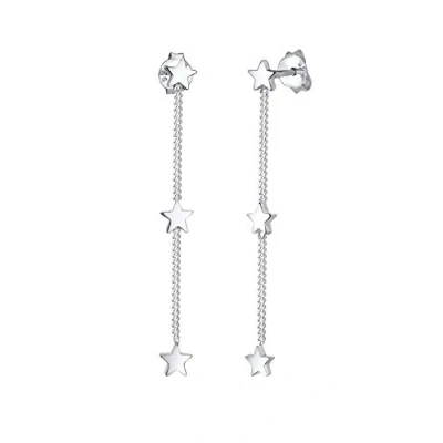 Abbildung von Elli Stern Astro Trend Ohrringe silvercoloured, Damen, Größe: One Size, Silver coloured