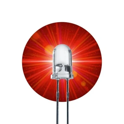 Abbildung von Lumetheus LED 5mm Farbe rot 40000 mcd 50 Stück Leuchtdiode extra hell 2V rote Diode 2 Pin LEDs