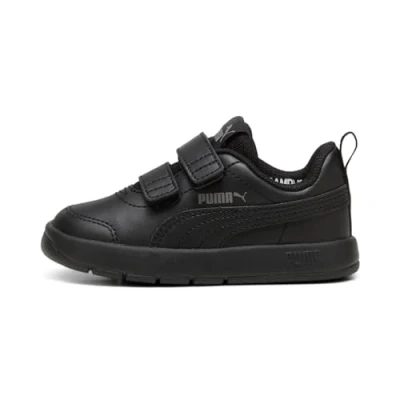 Abbildung von Puma Courtflex Walkingschuh für Kinder, Größe: 25, Black/cast iron Schuhe