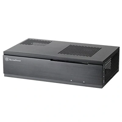 Abbildung von SilverStone SST ML06B Milo Mini ITX kompaktes HTPC Desktop Gehäuse, schwarz