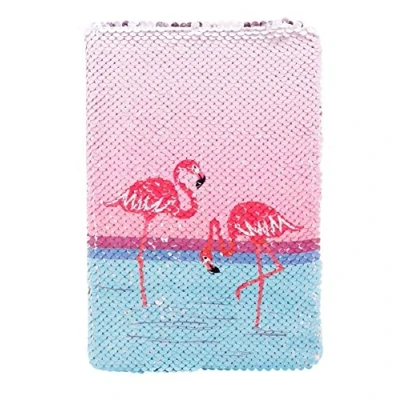 Abbildung von EXERZ EXNTA5 reversibel umkehrbar Paillettennotizbuch A5 Größe/Tagebuch, Meerjungfrau Tagebuch Flamingo/Silber
