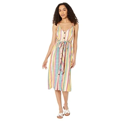 Abbildung von Hurley Damen Sara Midi Dress Lässiges Kleid, Römische Streifen, S