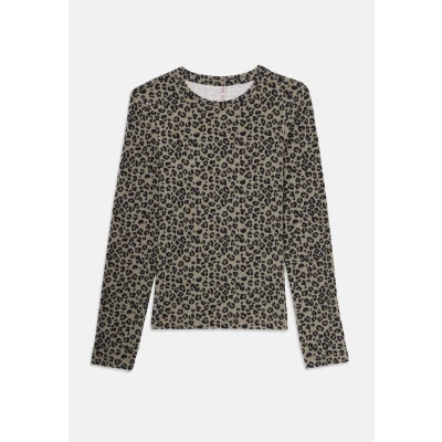 Abbildung von ONLY Girls Kogtrinny LIFE O NECK Langarmshirt für Kinder, Größe: 134/140, Khaki/black