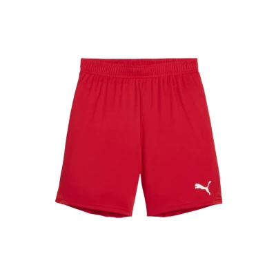 Abbildung von Puma Teamgoal kurze Sporthose für Kinder, Größe: 128, Rotweiss