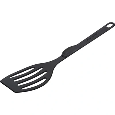 Abbildung von Westmark Pfannenwender, hochhitzebeständig bis 270C, Länge: 28,3 cm, Kunststoff, Flonal Plus, Schwarz, 20352275