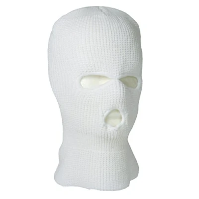 Abbildung von Mil Tec Kopfhaube Balaclava Acryl 3 Loch, Weiß, Einheitsgröße