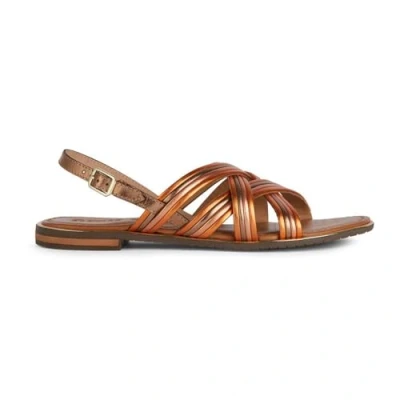 Abbildung von Geox D SOZY PLUS Riemensandalette, Damen, Größe: 37, Light bronze orange Schuhe