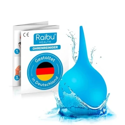 Abbildung von Raibu Ohrenreiniger 200ml Ohrenschmalz Entferner für Babys, Kinder &amp; Erwachsene Sicherer Wiederverwendbarer Ohrreiniger Ohrendusche Ohrsauger, perfekt zur Ohrreinigung