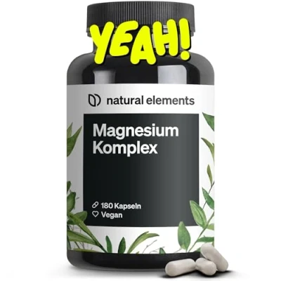 Abbildung von Magnesium Komplex Premium: Aus 5 hochwertigen Verbindungen 400mg elementares pro Tagesdosis Laborgeprüft, vegan, hochdosiert