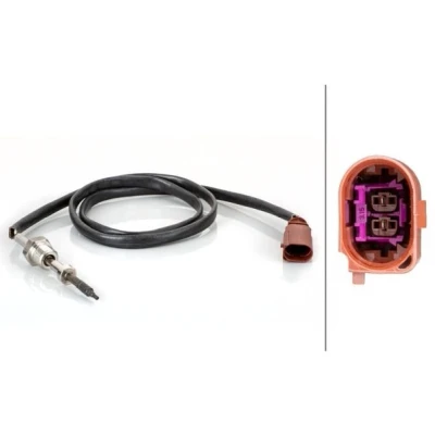 Abbildung von HELLA 6PT 014 495 121 Sensor, Abgastemperatur SEAT: Leon III Hatchback, ST Box Body / Estate, SKODA: Octavia 3 Combi, VOLKSWAGEN: Golf 7 Variant