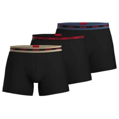 Abbildung von HUGO B BXR Triplet Planet Boxershorts, Herren, Größe: Large, Black
