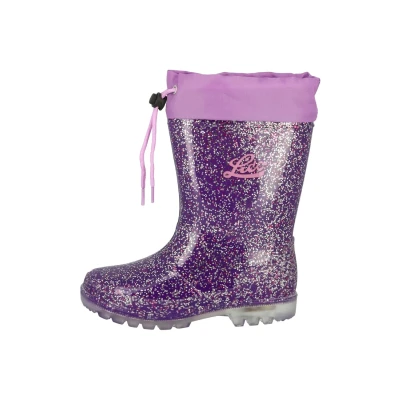 Abbildung von LICO Warmlined Powerlight W Blinky Gummistiefel für Kinder, Größe: 35, Purple Schuhe