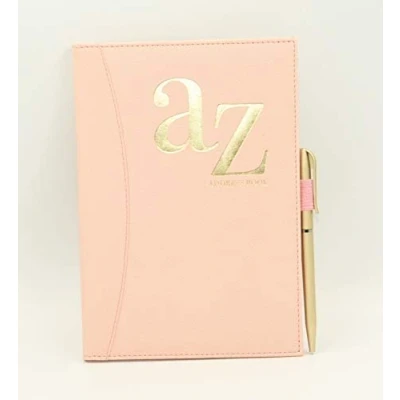 Abbildung von A bis Z Telefon A5 Adressbuch, Z, fester Einband mit Stift, Rosa