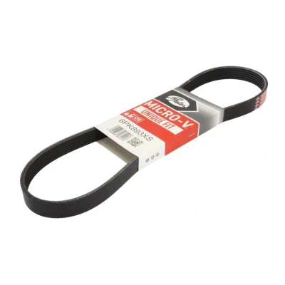 Abbildung von GATES 6PK893XS Keilrippenriemen 893 6 Polyester, EPDM (Ethylen Propylen Dien Kautschuk) PEUGEOT: 208 I Hatchback, 5008 I, 508 SW