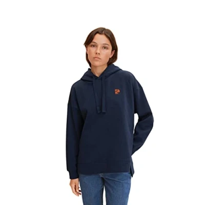 Abbildung von TOM Tailor Denim Kapuzenpullover, Damen, Größe: XS, Sky captain blue